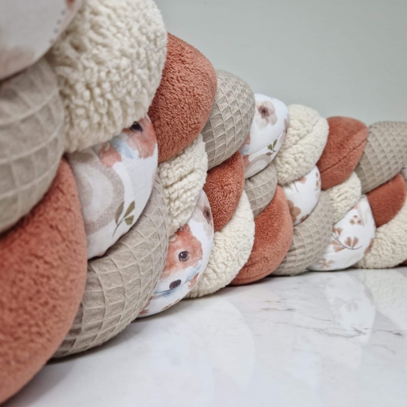Tresse de lit bébé – Renard & galet – Tresse de lit 4 brins