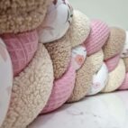 Tresse de lit bébé rose