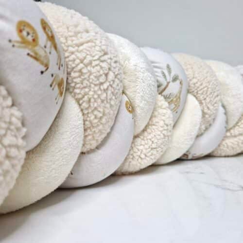 Tour de lit tressé jungle écru