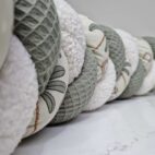 Tour de lit tressé kaki