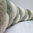 Tour de lit tressé verte