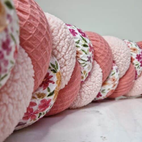 Tresse de lit sherpa rose