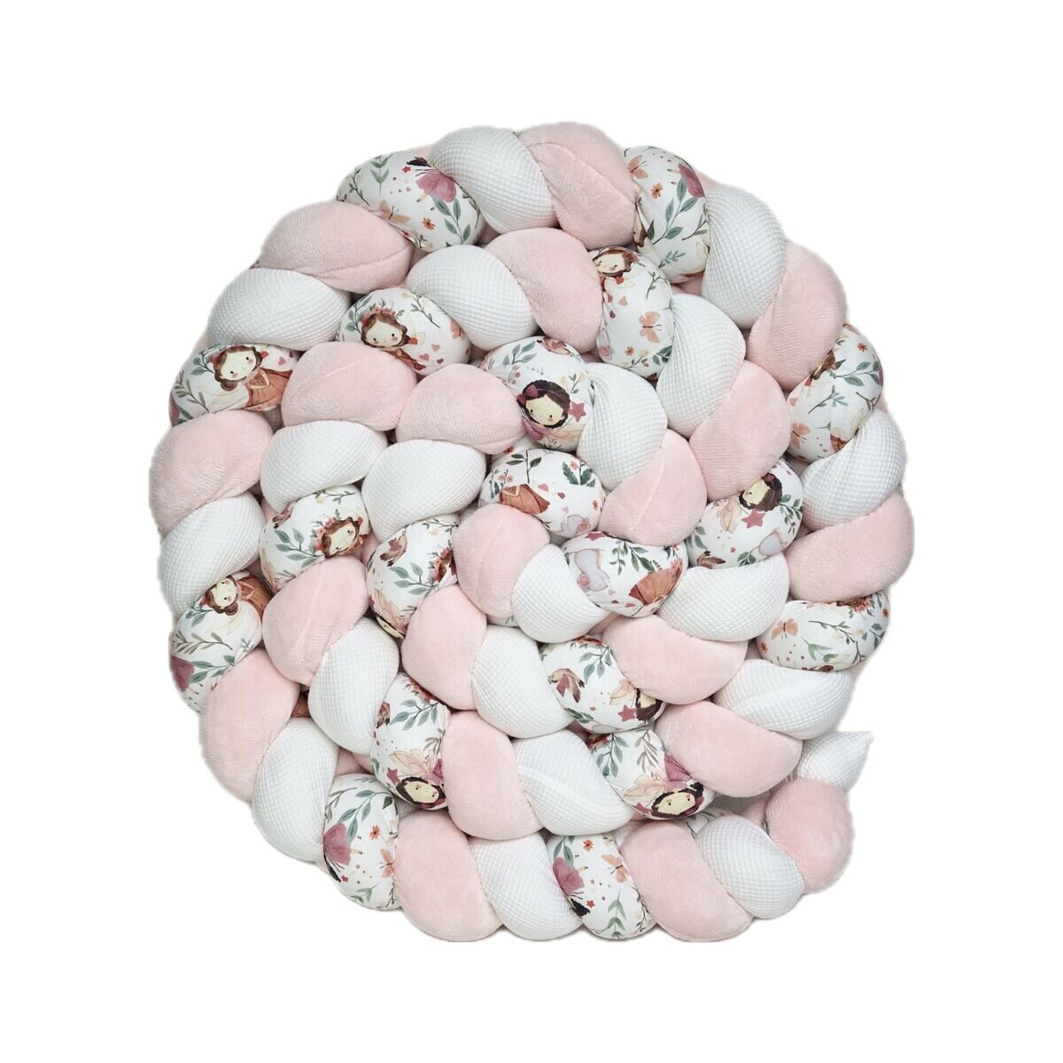 Tresse de lit – Clochette et doudou rose – Tresse bébé