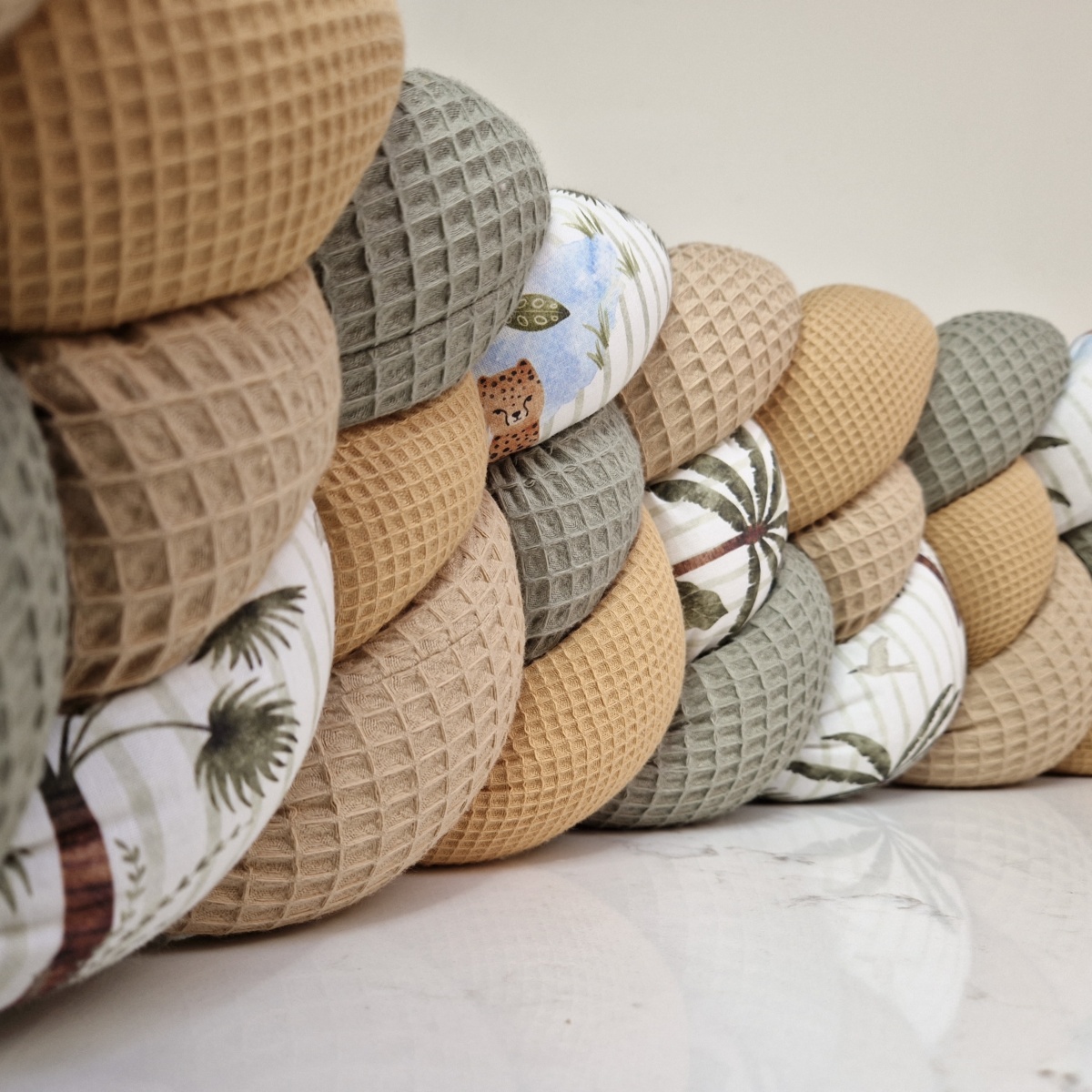 Tresse de lit – Camouflage 4 brins – Tour de lit bébé 4 brins