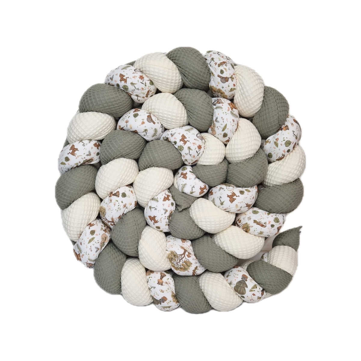 Tresse de lit – Jungle kaki – Tour de lit tressé