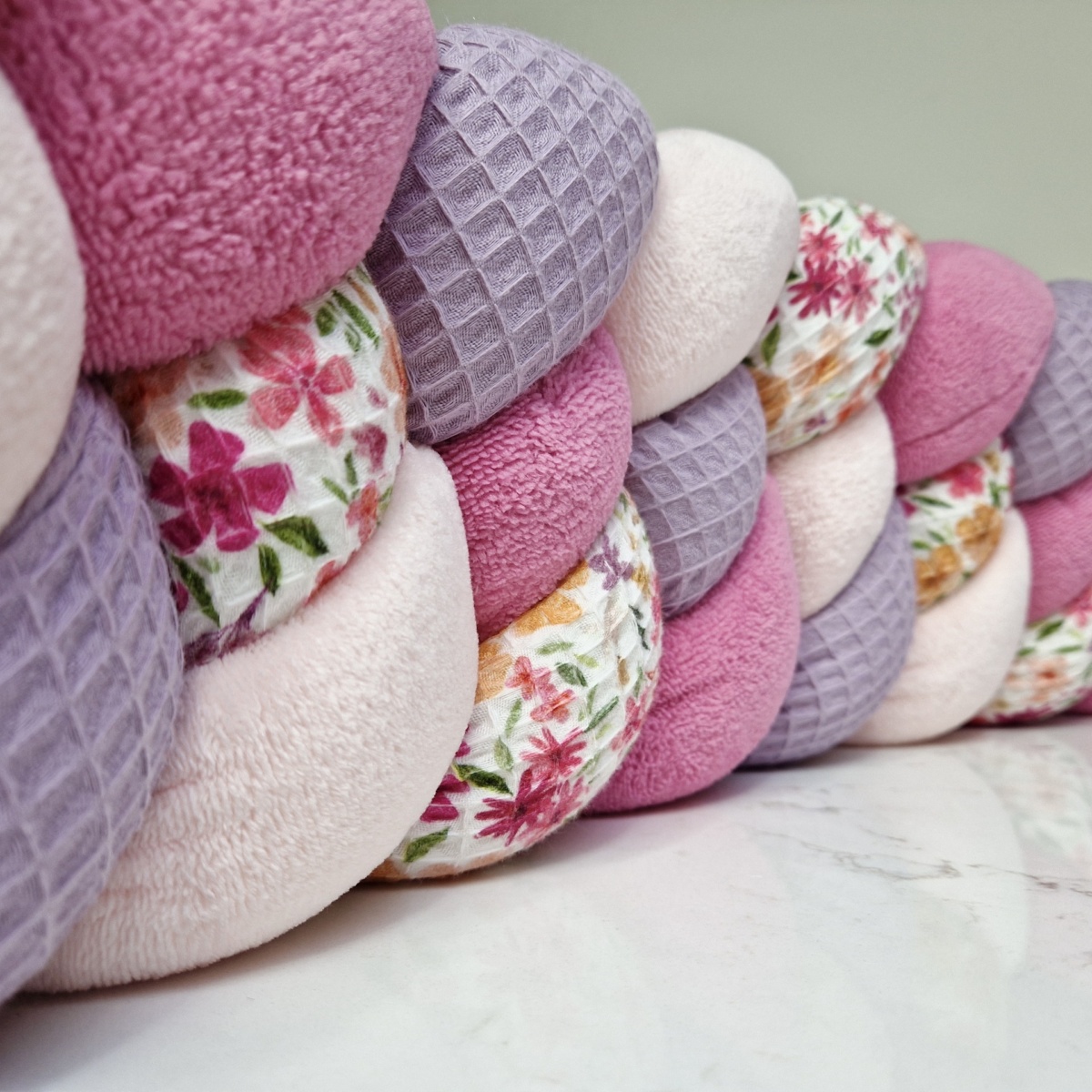 Tresse de lit 4 brins – Bonbon Lilas – Tresse de lit cabane